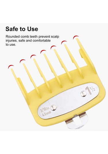 Shineyee 8'li Renkli Saç Kesim Kılavuzu Seti, Ev Ve Kuaför Kullanımı İçin Dayanıklı Ve Pratik Aksesuar