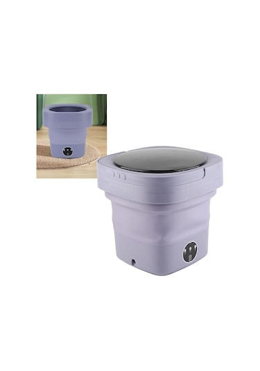 Cbtx Portatif Çamaşır Makinesi Katlanabilir 12litre Mor