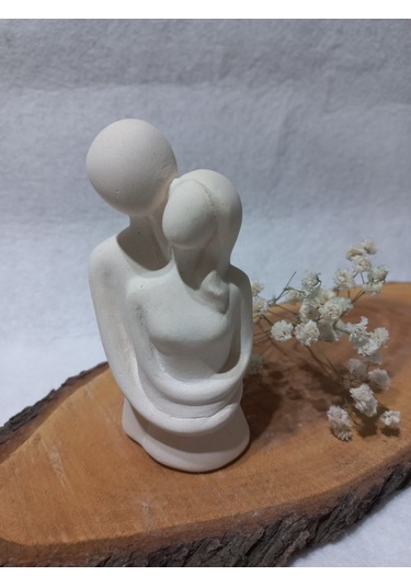 Sarılan Sevgili Biblo Beyaz 01