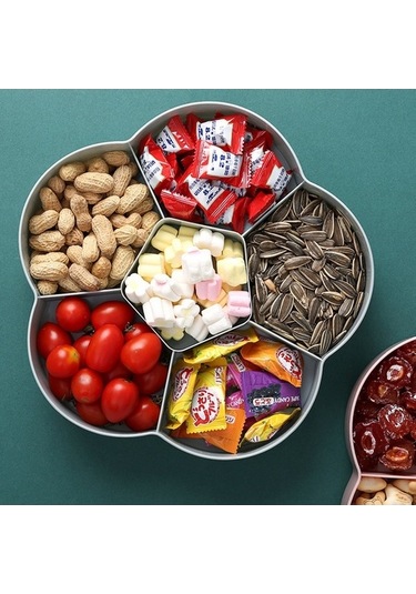 Tongxida Tek Katmanlı Çiçek Şeklinde Şeffaf Düğün Şekeri Kutusu Kırmızı Diğer