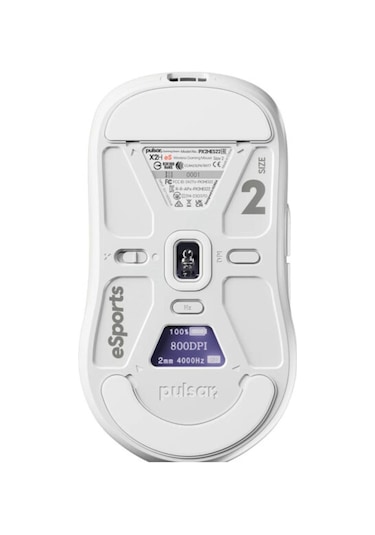 X2h Es White Wireless Size 2 Medium 8k Hz Kablolu + 4k Hz Kablosuz Simetrik Gaming Mouse Px2hes22 Diğer