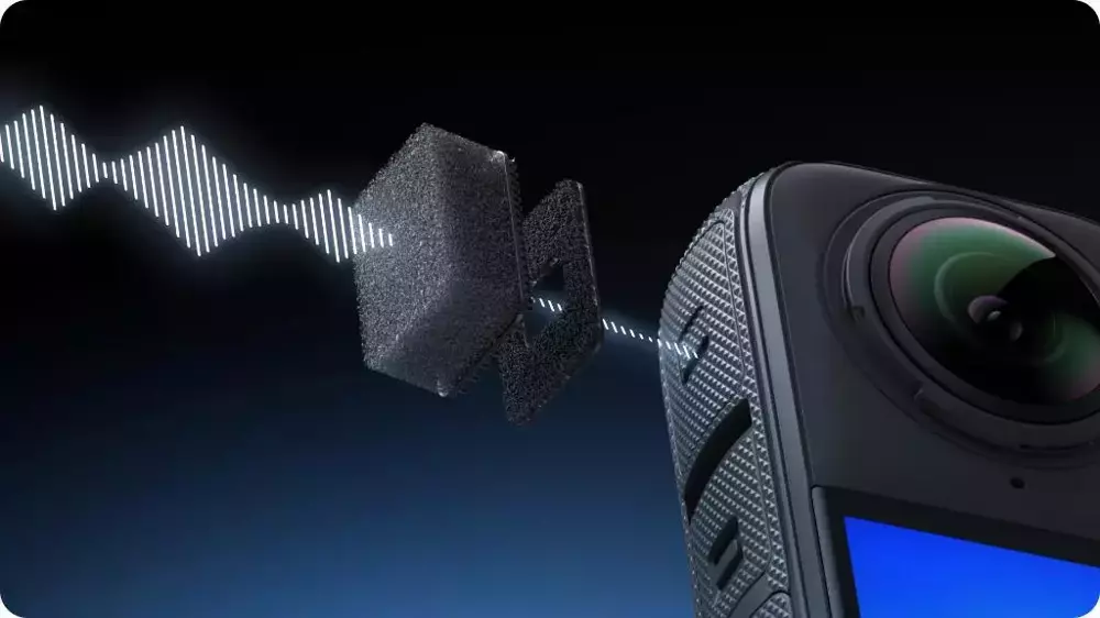 Insta360 X4 Mic Wind Muff Siyah