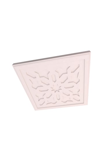 Motifpiyer Gizli İşıklı Led Tavan Göbeği 41-60cm Kare Beyaz