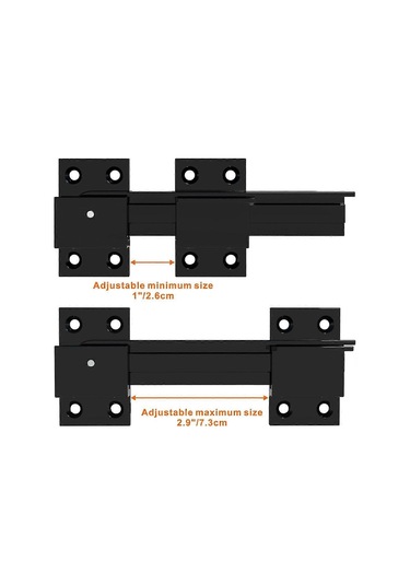 Kilit Delikli Çevirmeli Kapı Mandalı Kilidi, Alüminyum Alaşımlı Ayarlanabilir Kapı Mandalı Ahır Kapısı Kilidi