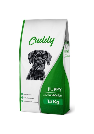 Cuddy Kuzu Etli ve Pirinçli Yavru Köpek Maması 15 KG