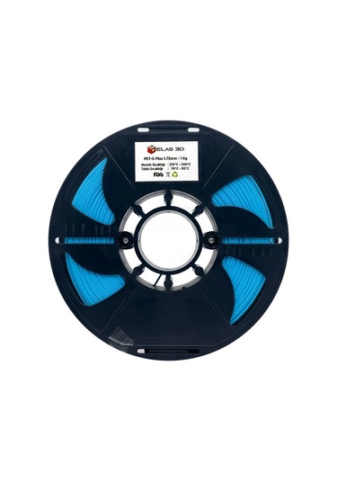 Elas Pet-g Plus Filament Açık Mavi 1.75mm 1kg