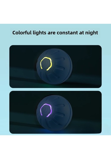 Hangfox Köpekler İçin Otomatik Egzersiz Topu - Dayanıklı Abs-silikon, İç/ön Dış Kullanım, Kendini Eğlendirir Ve Sıkıntıyı Giderir Mavi