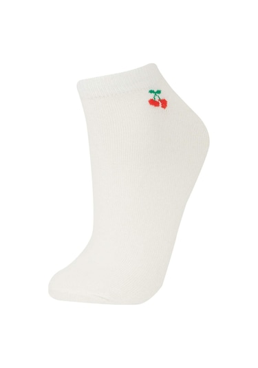 DeFacto Kadın 3'lü Pamuklu Patik Çorap E2145AXNSWT1