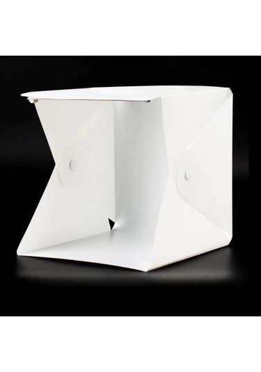 Light Box 20 x 20 CM Mini Stüdyo Led Işıklı Tripod Kumandalı Ürün Fotoğraf Çekim Çadırı