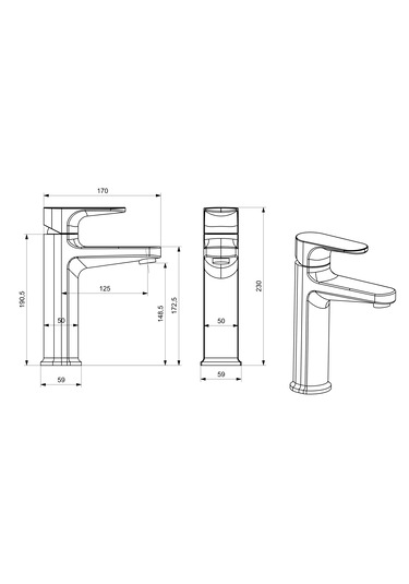 Flowerr Lavabo Bataryası Orta Boy Krom