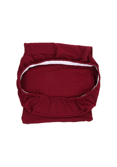 Lemestar Burgundy Yüksek Esnekli Kli Ti Ekli Örgü Sandalye Kılıfı - Ofi S, Restorant, Otel İçin - Yumuşak, Temizlendi Rme Kolay, Renk Kaybı Sız DiğER