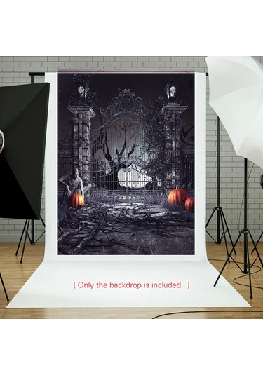 Youtek Halloween Temalı Fotoğraf Arka Planı 210x150cm - Dokunsuz, Yansımasız Ve Parlak Olmayan Poliester Dz-821 Siyah