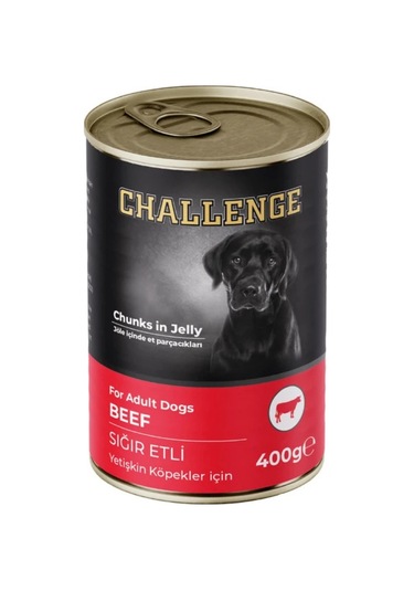 Challenge Sığır Etli Yetişkin Köpek Konservesi 24 x 400 G