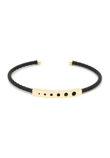 Örme Çelik Kelepçe Ve 14 Ayar Altın Erkek Bilekliği N11.7068 Sarı Altın