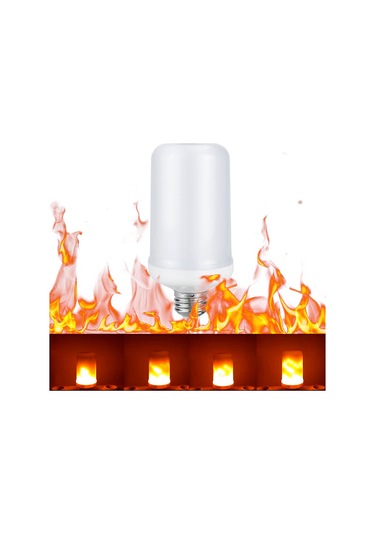 Ximistore9 Led Alev Ampülü, Dinamik Alev Ve Sürekli Aydınlatma Modları, E26 Başı, 99 Smd2835 Led Işık Kaynağı