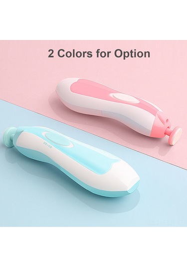 Xindoker Bebekler İçin 6 Başlıklı Elektrikli Tırnak Törpüleme Seti - Pil Dahil Değil Mavi