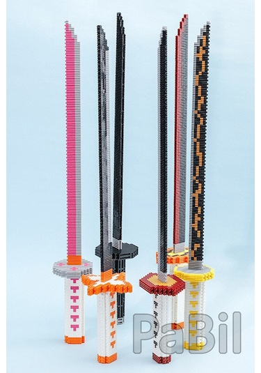 Kimetsu No Yaiba Demon Slayer 392 Parça 480 Mm Figür Katana Giyu