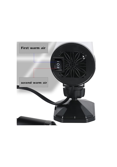 Araba Isıtıcı 24.0v 200W Taşınabilir Ön Cam Hızlı Isıtma Ve Soğutma Buz Çözücü