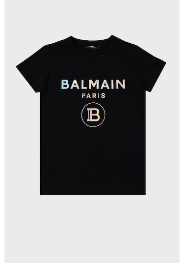 Balmain Çocuk T Shirt 6m8021 Mx030 930mc Siyah