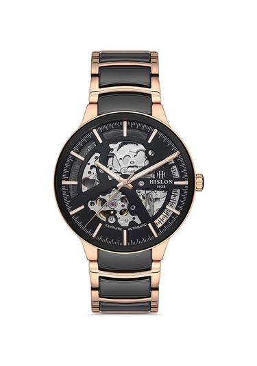 Hıslon Sd110t-16sr Erkek Kol Saati Siyah - Rose Gold