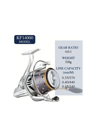 Motion003 Xsharks Kf14000 Uzun Mesafe Atış Balıkçılık Makinesi Paslanmaz Çelik Rulmanlar 4 6 1 Dişli Oranı Hafif Tasarım Tatlısu Tuzlu Su Balıkçılık