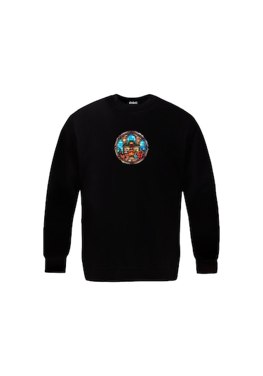 Ogc Şömine Unisex Sweatshirt Siyah