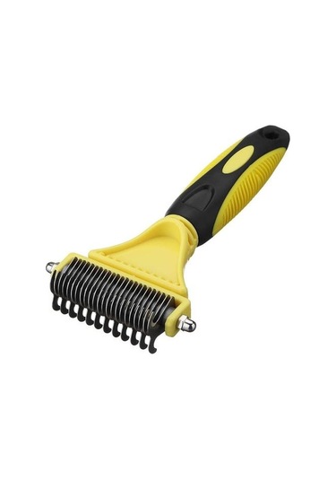 Profesyonel Köpek Fırçası Dematting Nazikçe Verimli Güvenli Pet Tarak Rake Kaldırır Altceç Knot Ahşap Saplı Köpek Köpek Tarak