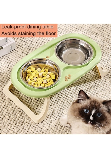 Cbtx Katlanır Evcil Hayvan Kasesi Yeme İçme Kasesi Boyun Koruması Uzun Çift Kase, Stil: Pp Mor