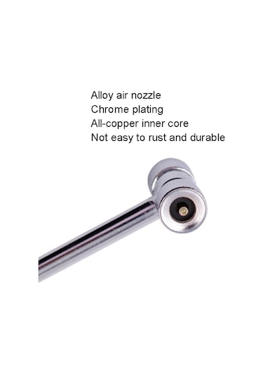 Sones 4 Pcs Lastik Çift Kafalı Hava Nozulu Araba Motosiklet Bisiklet Hava Nozulu Tşekilli Hortum