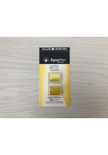 Daler Rowney Aquafine Tablet Sulu Boya 2 Li Lemon Yellow / Cadmium Yellow Hue Sarı