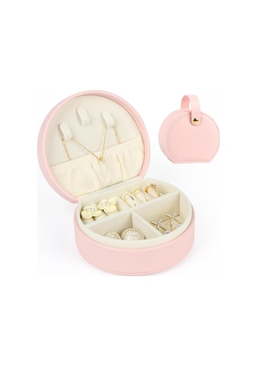 Mücevher Kutuları Seyahat Mücevher Kutusu Mücevher Düzenleyici Saklama Kutusu -b