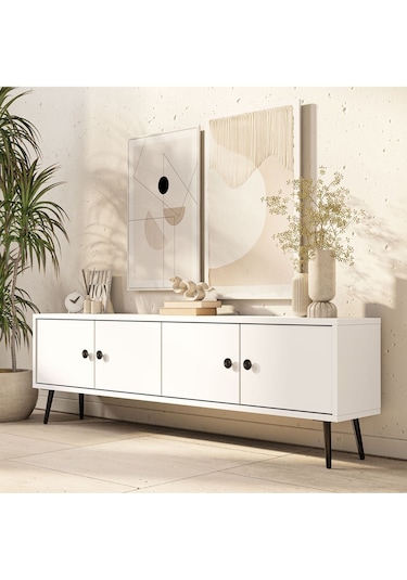 4052 Next 150 Cm Tv Ünitesi Beyaz Beyaz