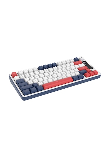 Hawk Gaming Hk255 Membrane Lcd Rgb Kablosuz/bluetooth Mavi Kırmızı %75 Türkçe Gaming Klavye