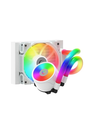 Rampage Iceblade C4 Ledli Tüplü 120 MM İşlemci Sıvı Soğutucu Beyaz