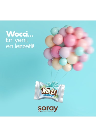 Şoray Wocci Coconut Sütlü Kokolin Hindistan Cevizli Bar 960 G
