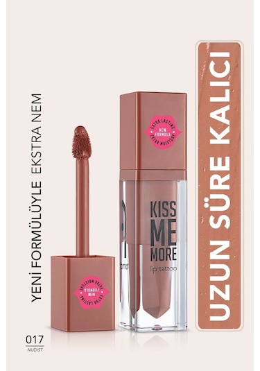 Flormar Uzun Süre Kalıcı Mat Ruj - Kiss Me More-017 Nudist-8682536040846