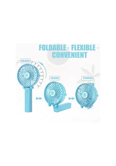 Fortunelane Katlanabilir Elden Usb Fan - 3 Hızlı Mini Masaüstü/el Fani, Seyahat Ve Ofis İçin Beyaz