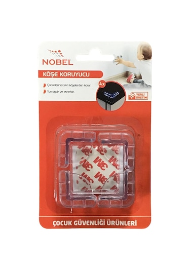 Bebek Çocuk Güvenliği İçin Köşe Koruyucu Şeffaf 4 Adet Çok Renkli