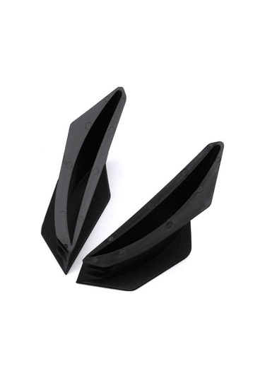 Motosiklet Kanat Aerodinamik Kanatçık Kiti Honda Suzuki Siyah Siyah