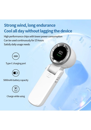 Ambition Usb El Mini Fan Katlanabilir Taşınabilir Boyun Asılı