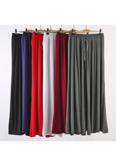 Teltree Kadın Dans Antrenman Pantolonu - Geniş Paça, Esnek Bel, Yumuşak Polyester, 92cm Uzunluk, Yeşil Yeşil K1743 Koyu Yeşil