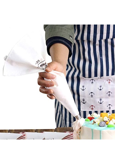 Krema Sıkma Pasta Süsleme Torbası 18 Parça 16 Uç + 1 Torba