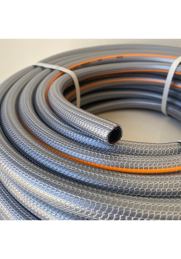 Reyo 1/2'' Örgülü Premium Şeffaf Bahçe Hortumu 25 Metre