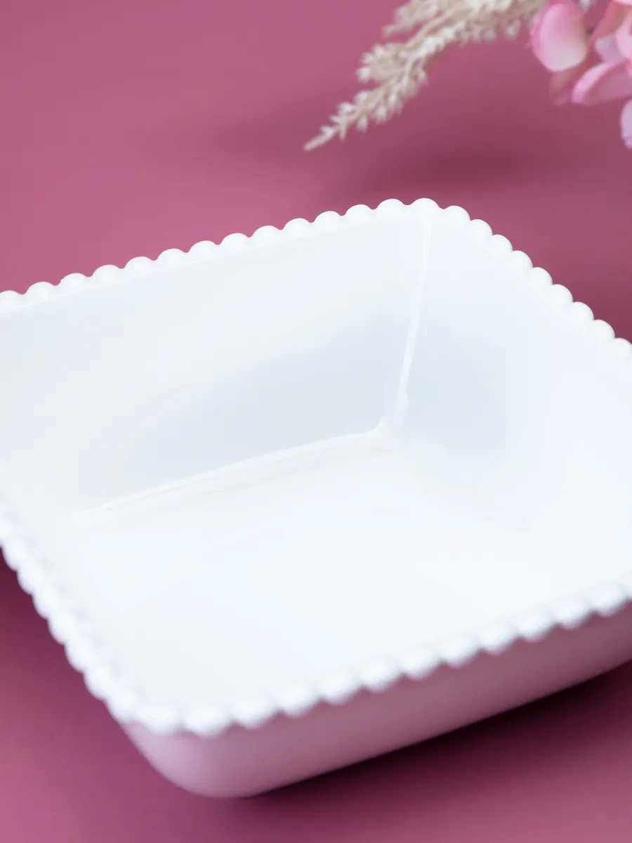 Lefard Kare Salata Kasesi Pearl 1200 Ml Porselen 250621475 Beyaz