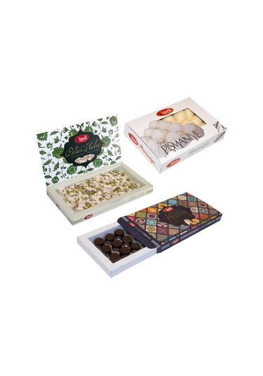 İpek Pişmaniye 3 Lü Hediyelik Karma Paket