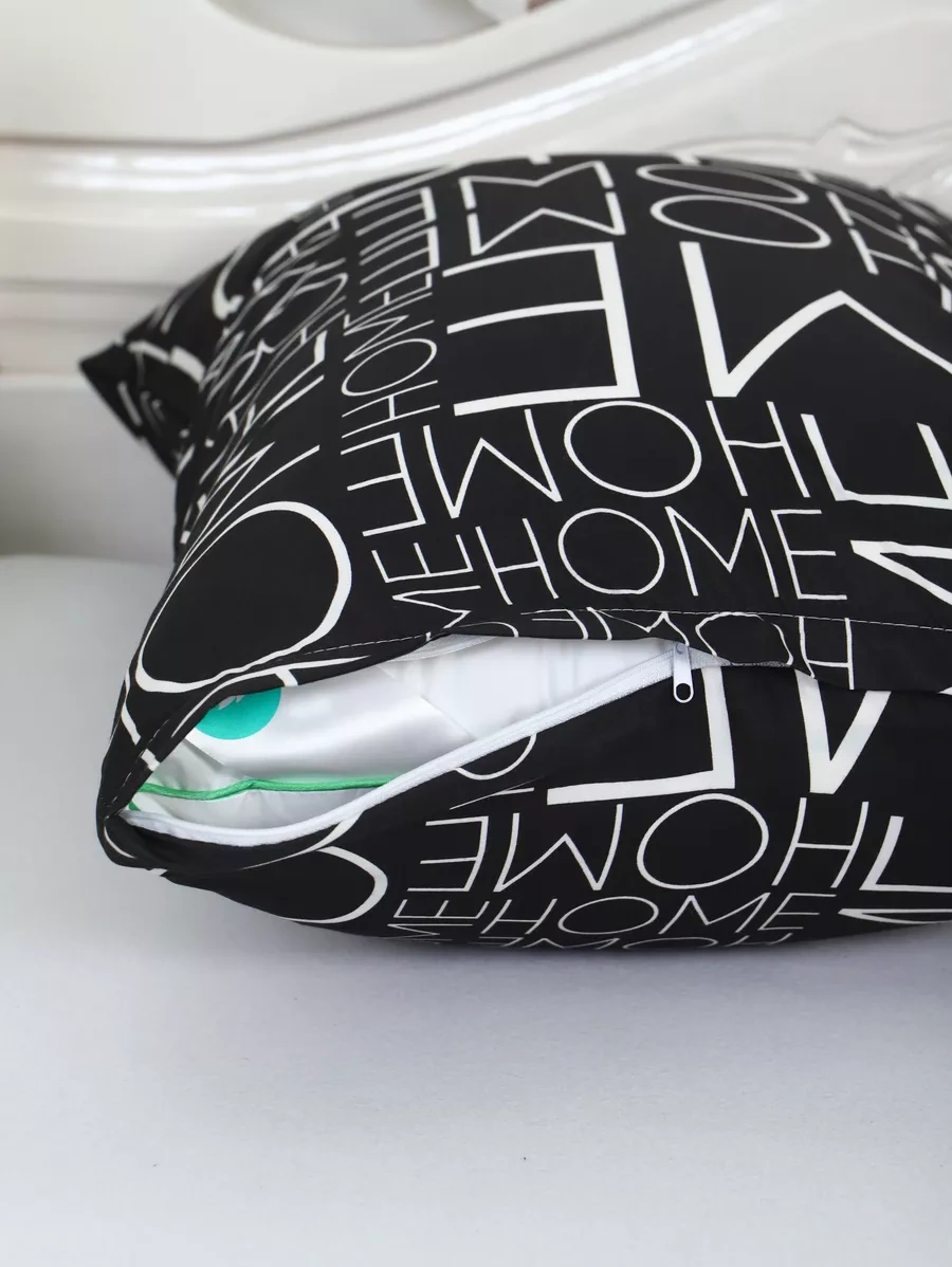 Inteteks Fermuarlı Polisi Na Yastık Kılıfı 50x70 2 Adet 237019537 Siyah Mat