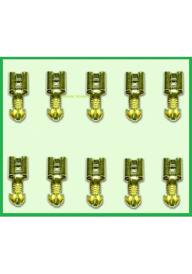 Sarı Geçmeli Dişi Terminal Soket 6.3Mm - 375853058