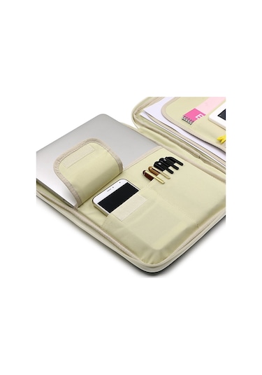 Dofolink Siyah Çanta: A4 Belge Taşıyıcı, El Çantası, Zipperli, İpad Uyumlu, Günlük Kullanım, Konferans Ve Ofis Çantası Çok Renkli