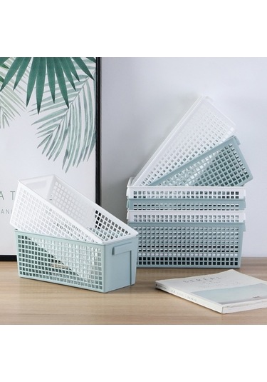 Tongxida Masaüstü Atıştırmalıklar Ve Aksesuarlar Saklama Sepeti, Dikdörtgen Plastik, Küçük Beyaz Diğer