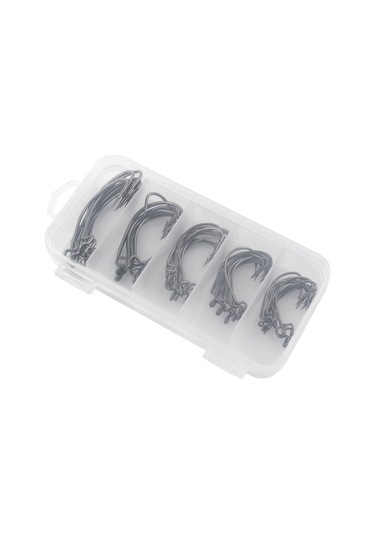 Kosona 50 Adet Paslanmaz Çelik Olta İğnesi Seti - Güçlü Av İğneleri T0139